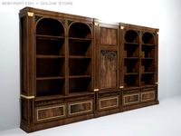Old Bookcase 3D Model