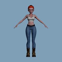 Stylized Female Clothed