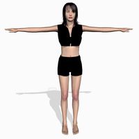 Sexy Girl Leesha 3D Model