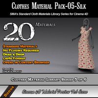 Standard Clothes Material Pack-05-Silk for C4D