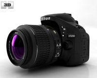 Nikon D5200 3D Model