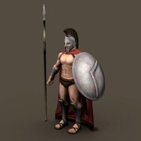 Ancient Warrior Roman or Greek 3D Model