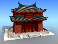 Chinese Architecture 12 3D Model