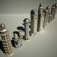 Old Fantasy Building 3D Model