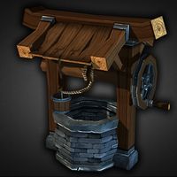 Water Well Low Poly