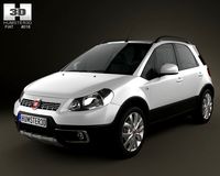 Fiat Sedici 2010 3D Model