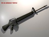 M16 assault rifle 3D Model