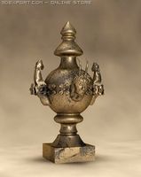 Antique Cup With Human Face On 3D Model