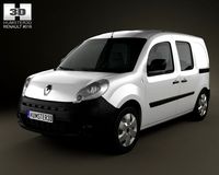Renault Kangoo Van 2 Side Doors Glazed 2011 3D Model