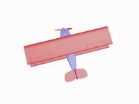 A sport airplane 3D Model