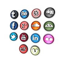 3D Social Icons