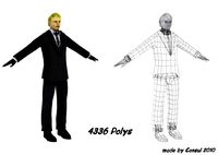 Man in suit 3D Model