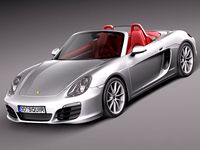 Porsche Boxster S 2013 3D Model