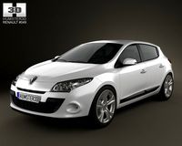 Renault Megane hatchback 2011 3D Model