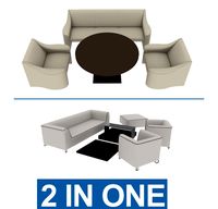 Lounge table sofa 3D Model
