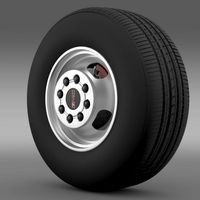 GMC Sierra 3500HD 2008 wheel 3D Model