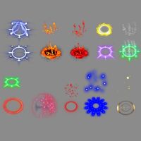Animated Aura Pack Sprite Sheets for Unity3D 3D Model