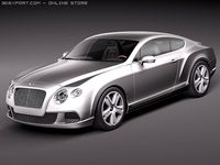 Bentley Continental GT 2012 3D Model
