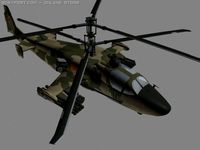 KA52 HocumB Russian Attack Helicopter Gunship 3D Model