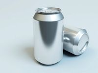 Aluminum Soft Drink or Beer Can 3D Model