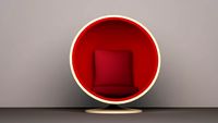 Egg Chair furniture prop 3D Model