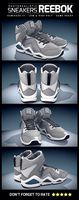 Sneakers Reebok Kamikaze - Photorealistic