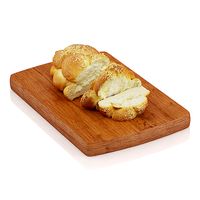 Sliced challah bread