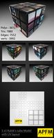 3D High Quality 3x3 Rubik's Cube Model with UV lay