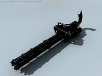 M134 Gatling minigun 3D Model