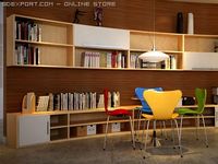 Home Office Scene Photorealistic 10 3D Model