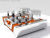 Vacuum tube amplifier 02 3D Model