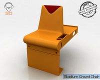 Stadium Crowd Cheir 3D Model