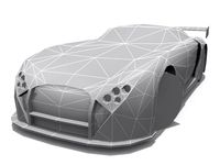 TVR Cerbera Speed 12 GTR Base 3D Model