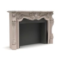 Marble fireplace 3D Model