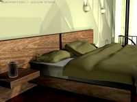 Stylish bedroom 3D Model