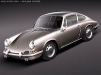 Porsche 901 coupe 1964 3D Model