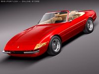 Ferrari Daytona 19681973 spider 3D Model