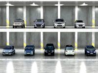 9 Low Ploy Minivans 3D Model