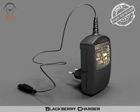 BlackBerry Charger 3D Model