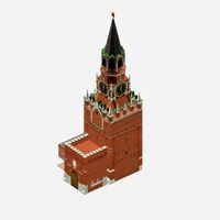 Moscow Kremlin Spasskaya tower 3D Model