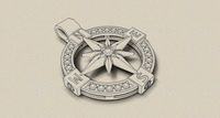 Compass pendant 3D Model