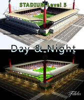 Stadium Level 5 DayNight 3D Model