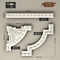 Molding with corner elements Harmony 3D Model