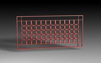 Window Grill Iron Design 07 Pack 3D Model