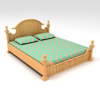 Bed Cot 02 3D Model