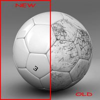 Soccerball white 3D Model
