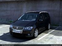 Vw Touran Full Scene 3D Model