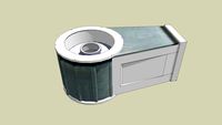 Wall mounted exterior H.i.D. light fixture BR6-BAC by qualioptiq.com