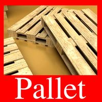 Photorealistic Wood Pallet High Res 3D Model