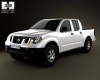 Nissan Frontier CrewCab ShortBed 2012 3D Model